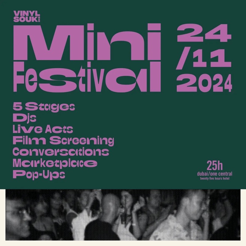 Artwork: Mini Festival, 24/11 2024, with a photo of the crowd.